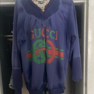 Gucci Blue and Green Cardigan